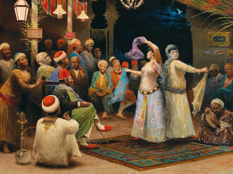 1858-Alberto Fabbi - Bajadères in Cairo